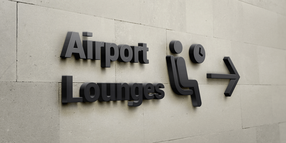 Rate My Flight Airport Lounge Sign